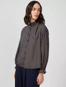 Мягкая рубашка в клетку Great Plains, индиго/мульти