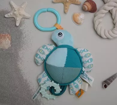 Мягкая сенсорная игрушка Flippy the Turtle, ножка - Dolce Toys