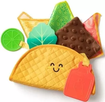 Мягкая сенсорная игрушка Taco Fill & Spill Melissa and Doug с прорезывателем Inna marka