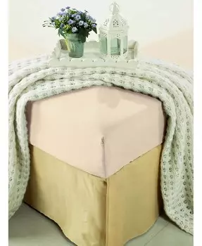 Мягкая шелковистая простыня на резинке, размер Queen Elegant Comfort, белый