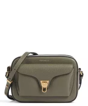 Мягкая сумка через плечо Beat из зерненой кожи Coccinelle, зеленый