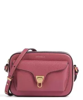 Мягкая сумка через плечо Beat из зерненой кожи Coccinelle, розовый