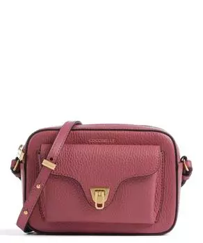 Мягкая сумка через плечо Beat из зерненой коровьей кожи. Coccinelle, розовый