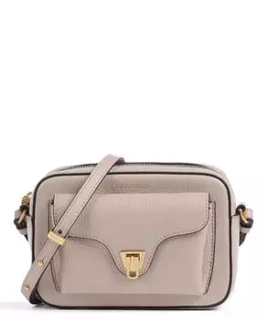 Мягкая сумка через плечо Beat из зерненой коровьей кожи. Coccinelle, бежевый