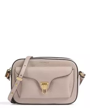 Мягкая сумка через плечо Beat из зерненой коровьей кожи. Coccinelle, бежевый