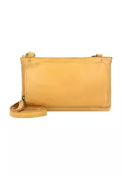 Мягкая сумка через плечо из кожи 20 см Green Burry, желтый