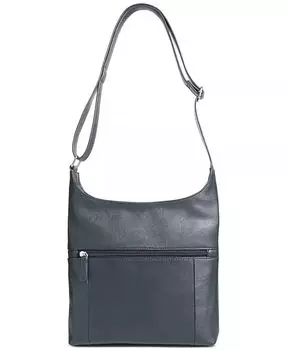 Мягкая сумка через плечо из кожи наппа Giani Bernini, синий