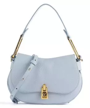 Мягкая сумка через плечо Magic из зерненой яловой кожи. Coccinelle, синий