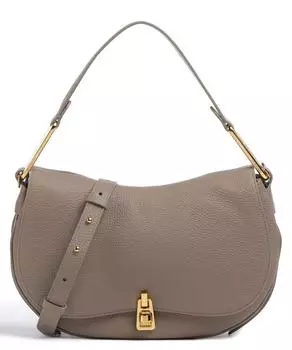 Мягкая сумка через плечо Magic из зерненой яловой кожи. Coccinelle, коричневый