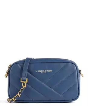 Мягкая сумка через плечо Matelass из мягкой яловой кожи. Lancaster, синий