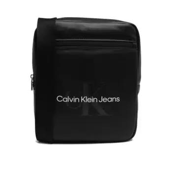 Мягкая сумка через плечо с монограммой Calvin Klein, черный