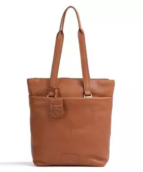 Мягкая сумка-рюкзак Skylar 15 из зерненой кожи Burkely, коричневый