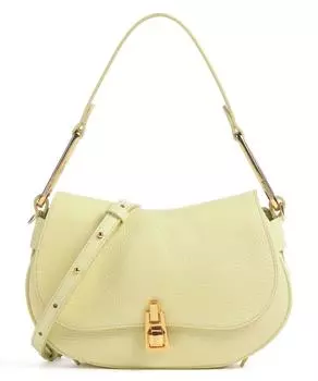 Мягкая сумка-ведро Magic из зерненой яловой кожи Coccinelle, желтый