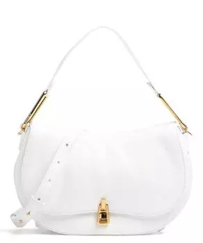 Мягкая сумка-ведро Magic из зерненой яловой кожи Coccinelle, белый