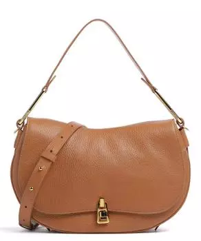 Мягкая сумка-ведро Magic из зерненой яловой кожи Coccinelle, коричневый