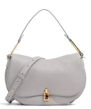 Мягкая сумка-ведро Magic из зерненой яловой кожи Coccinelle, серый