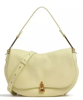 Мягкая сумка-ведро Magic из зерненой яловой кожи Coccinelle, желтый