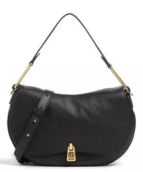 Мягкая сумка-ведро Magic из зерненой яловой кожи Coccinelle, черный