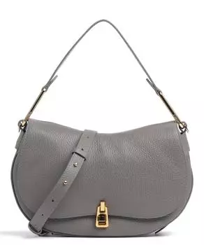 Мягкая сумка-ведро Magic из зерненой яловой кожи Coccinelle, серый