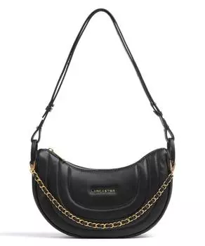 Мягкая сумка-ведро Matelass из мелкозернистой коровьей кожи. Lancaster, черный