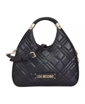 Мягкая сумочка со съемным ремешком Love Moschino, черный