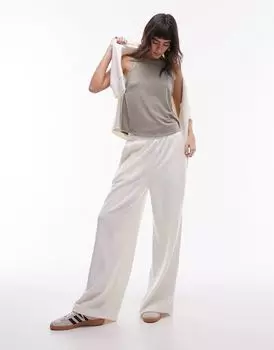 Мягкая свободная майка Topshop цвета хаки