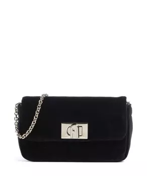 Мягкая текстильная мини-сумка на плечо 1927 Furla, черный