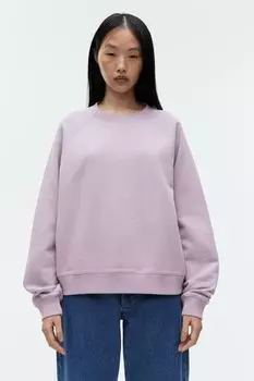 Мягкая толстовка из френч терри Arket, фиолетовый