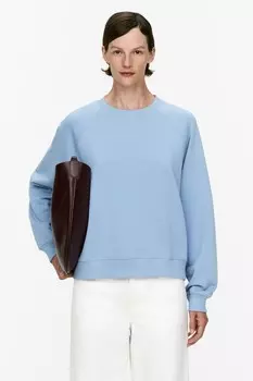Мягкая толстовка из френч терри Arket, голубой