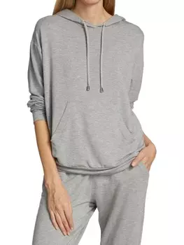 Мягкая толстовка с капюшоном collection essentials Saks Fifth Avenue Grey