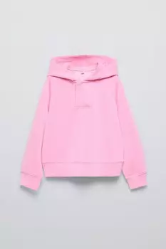 Мягкая толстовка с капюшоном ZARA, розовый