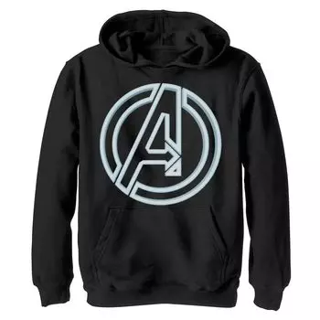 Мягкая толстовка с неоновым логотипом Marvel Avengers для мальчиков 8–20 лет Marvel