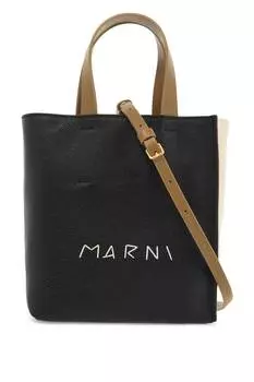 Мягкая женская сумка-тоут Marni Mini Museo, черный