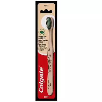 Мягкая зубная щетка, 1 шт. Colgate, Bamboo Charcoal