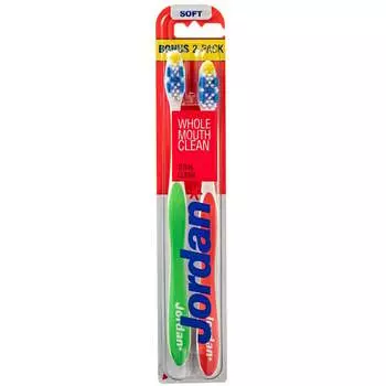 Мягкая зубная щетка, 2 шт. Jordan, Total Clean