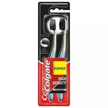 Мягкая зубная щетка Colgate, 2 шт., угольный, Inne