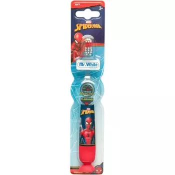 Мягкая зубная щетка Marvel Spiderman Flashing Toothbrush для детей от 3 лет, 1 шт.