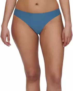 Мягкие эластичные бесшовные стринги с эффектом второй кожи Chantelle, синий