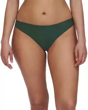 Мягкие эластичные бесшовные стринги с эффектом второй кожи Chantelle, темно-зеленый
