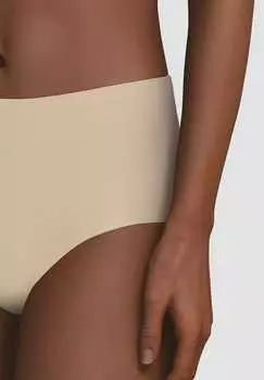 Мягкие эластичные бесшовные трусы на талии больших размеров для женщин CHANTELLE, нюд