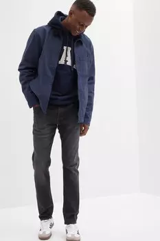 Мягкие эластичные джинсы узкого кроя Gap, черный