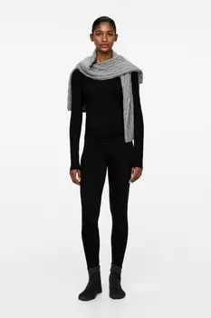 Мягкие эластичные леггинсы Arket, черный