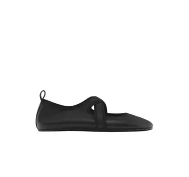 Мягкие балетки-кроссоверы Massimo Dutti, черный