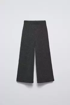 Мягкие брюки-кюлоты ZARA, серый