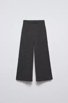 Мягкие брюки-кюлоты ZARA, серый