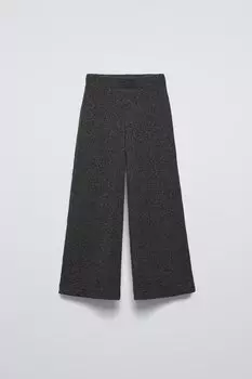Мягкие брюки-кюлоты ZARA, серый