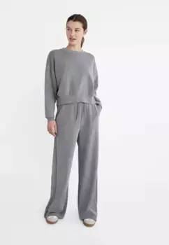 Мягкие брюки палаццо Stradivarius, серый