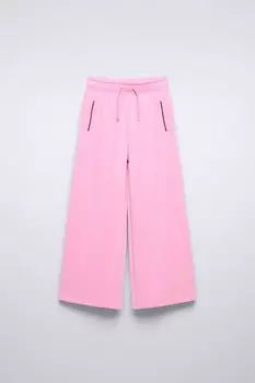 Мягкие брюки ZARA, розовый