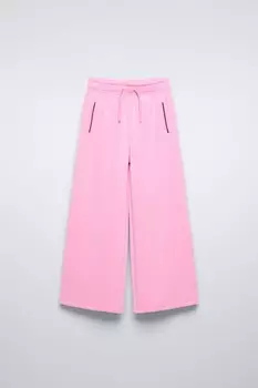 Мягкие брюки ZARA, розовый