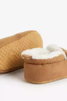 Мягкие домашние тапочки H&M, коричневый
